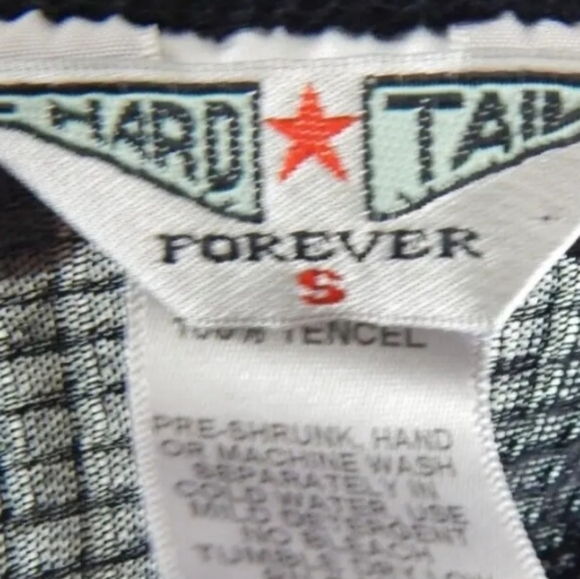 Hard Tail Black Sheer Waffle Knit Tee - Picture 3 of 3